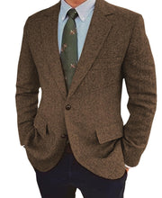 Ziani Tweed Single-Breasted Two-Button Blazer
