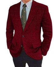 Ziani Tweed Single-Breasted Two-Button Blazer