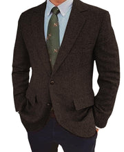 Ziani Tweed Single-Breasted Two-Button Blazer