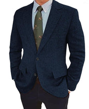 Ziani Tweed Single-Breasted Two-Button Blazer