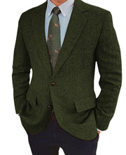 Ziani Tweed Single-Breasted Two-Button Blazer
