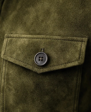 Ziani Suede Chest Pocket Snap Button Classic Jacket