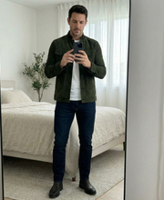 Ziani Suede Chest Pocket Snap Button Classic Jacket