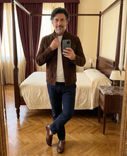 Ziani Suede Chest Pocket Snap Button Classic Jacket