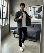 Ziani Suede Chest Pocket Snap Button Classic Jacket