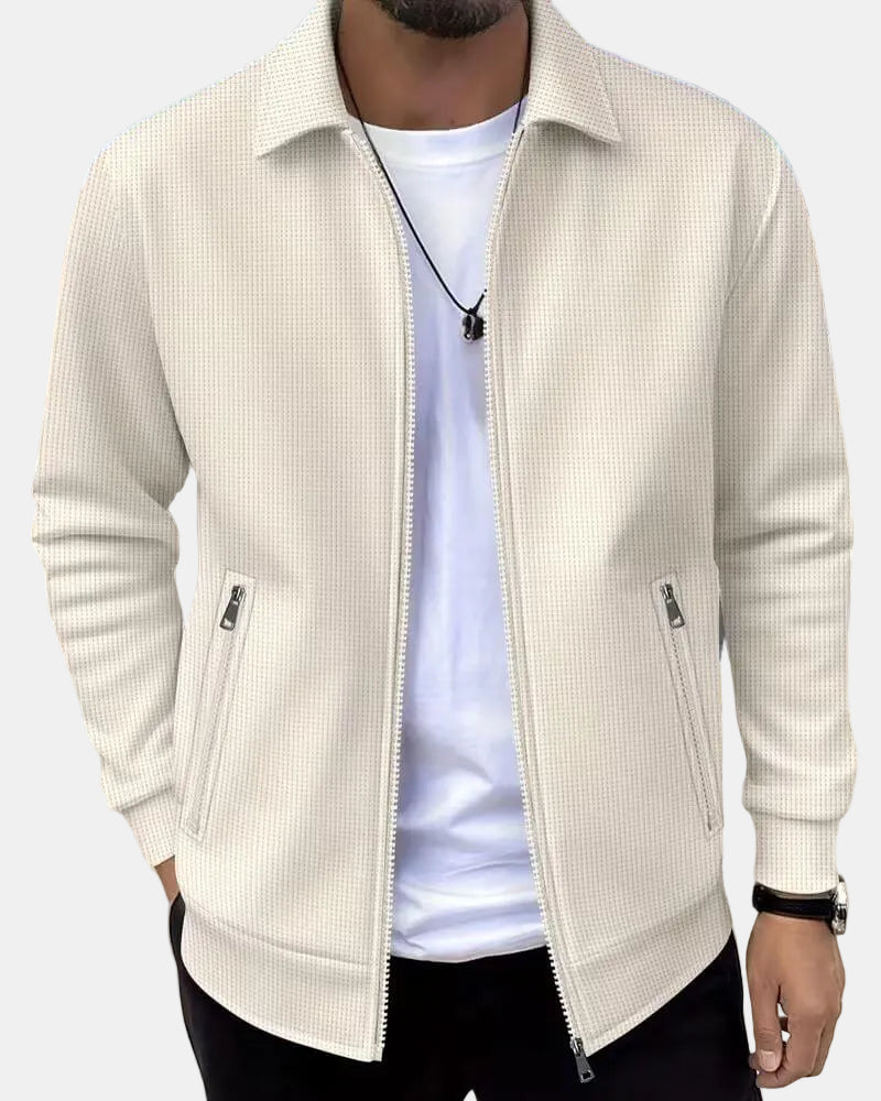 Ziani Textured Zip-Up Athletic Jacket
