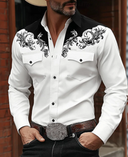 Ziani Western Embroidered Snap Button Shirt