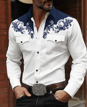 Ziani Western Embroidered Snap Button Shirt