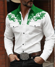 Ziani Western Embroidered Snap Button Shirt